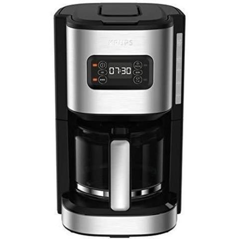 Krups Excellence Cafetière Electrique Inox 1,25 L Programmable 24h Sélecteur Puissance d'Infusion Fonction 1/4 Tasses Auto-Off Après Krups Excellence Cafetière Electrique Inox 1,25 L Programmable 24h Sélecteur Puissance d'Infusion Fonction 1/4 Tasses Auto-Off Après