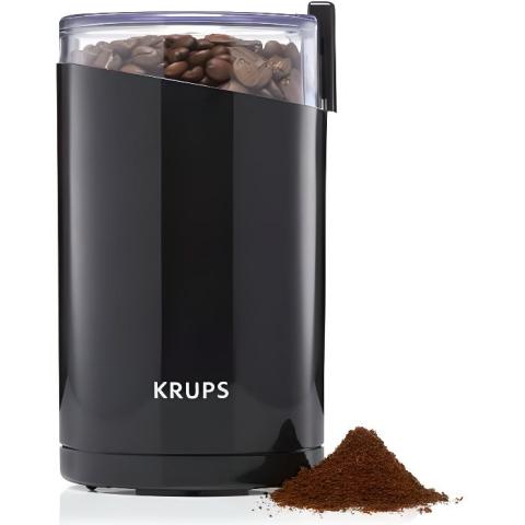 KRUPS F2034210 Fast Touch Moulin à café électrique, Broyeur à grains, Capacité 85 g, Idéal pour moudre du café grain ou autre