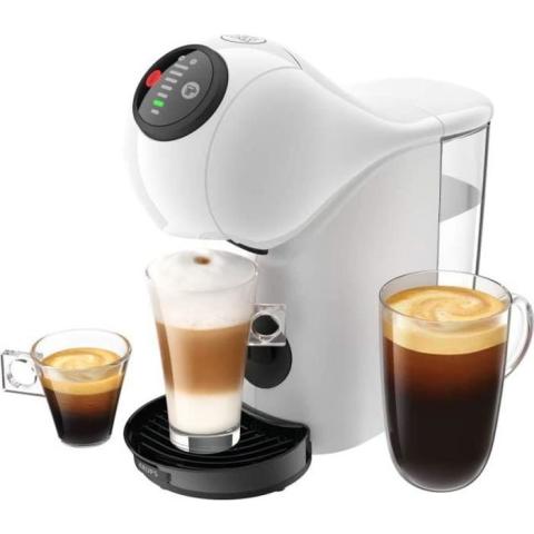 KRUPS Genio S Blanc Machine à Café Cafetière Fonction XL Intuitive Boissons Froides ou Chaudes Mode Eco Témoin Détartrage
