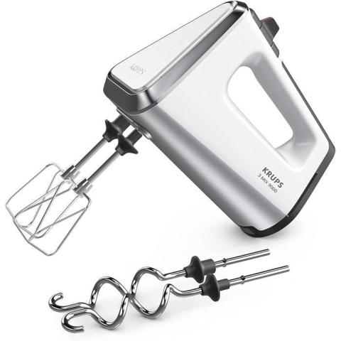 Krups GN9101 3 Mix 9000 Batteur a main | 750 W | puissant | regulateur de vitesse | mode turbo | fonction pouls | poignee erg