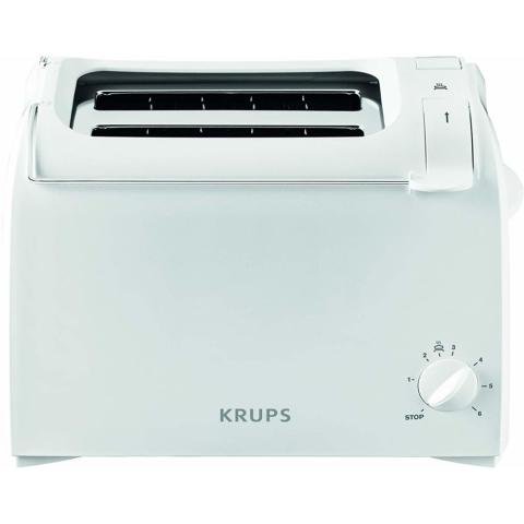 Krups grille pain avec 2 fentes 700W blanc