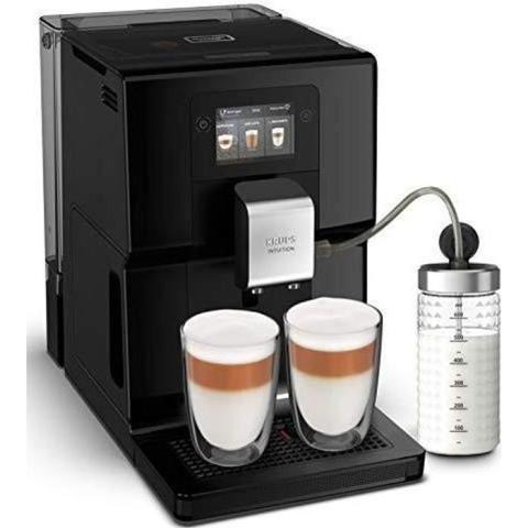 Krups Intuition Preference Machine à café à grain, Cafetière, Broyeur grain, Cappuccino, Espresso, Ecran tactile couleur, 11 Krups Intuition Preference Machine à café à grain, Cafetière, Broyeur grain, Cappuccino, Espresso, Ecran tactile couleur, 11