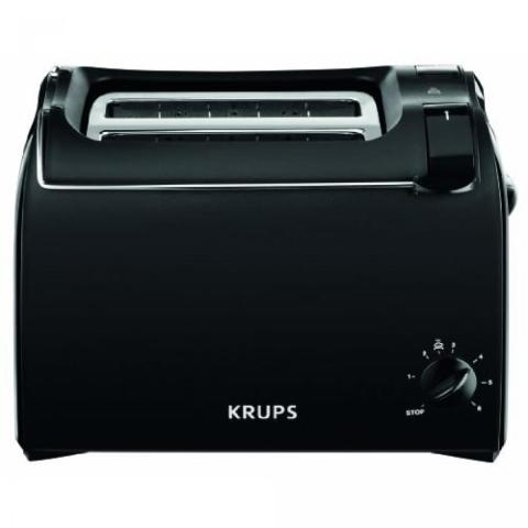 Krups KH1518 Grille Pain 700W Plastique 1L 6 Niveaux Noir  Noir