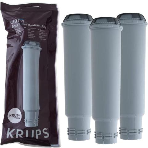 Krups - Lot de 3 cartouches filtrantes Claris pour machine à café F08801 Krups - Lot de 3 cartouches filtrantes Claris pour machine à café F08801