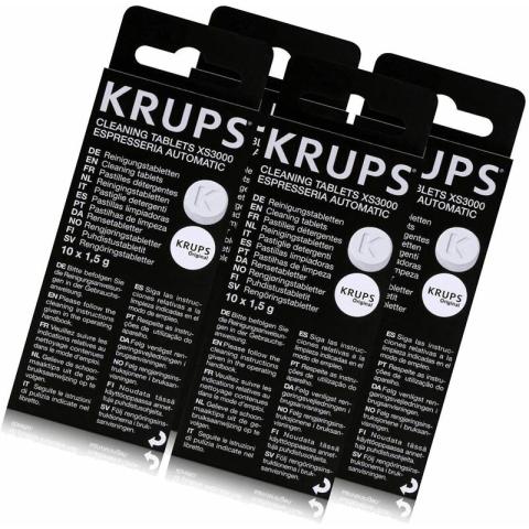 Krups - Lot de 4 boîtes de pastilles détergentes (XS300010) Accessoires et entretien seb Krups - Lot de 4 boîtes de pastilles détergentes (XS300010) Accessoires et entretien seb