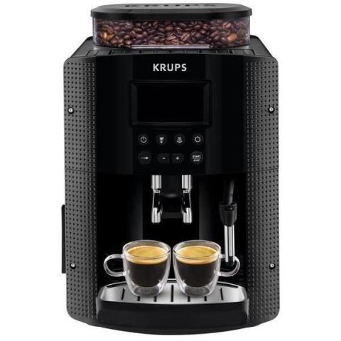 KRUPS Machine à café grain, 1.7 L, Cafetière espresso, Buse vapeur pour Cappuccino, 2 tasses en simultané, Essential YY8135FD KRUPS Machine à café grain, 1.7 L, Cafetière espresso, Buse vapeur pour Cappuccino, 2 tasses en simultané, Essential YY8135FD