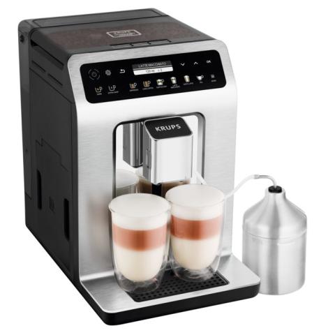 KRUPS Machine à café grain Connectée avec mousseur Nettoyage automatique EA894T10 KRUPS Machine à café grain Connectée avec mousseur Nettoyage automatique EA894T10