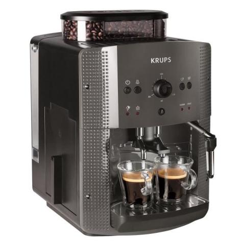 KRUPS Machine à café grain, Mousseur de lait, Expresso, Cappuccino, 2 tasses en simultané, Nettoyage automatique, Essential KRUPS Machine à café grain, Mousseur de lait, Expresso, Cappuccino, 2 tasses en simultané, Nettoyage automatique, Essential