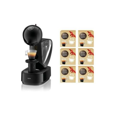 Krups - Machine a Cafe Nescafé Dolce Gusto Infinissima Noir + 6 boites de café bio, Offre antigaspillage YY5056FD Krups - Machine a Cafe Nescafé Dolce Gusto Infinissima Noir + 6 boites de café bio, Offre antigaspillage YY5056FD