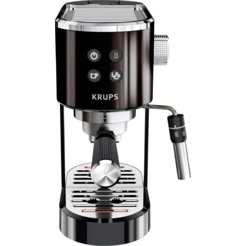 Krups – Machine à expresso XP444G 15 bars – Embout mousseur à lait – Réservoir 1L – Panneau de commande intuitif – Design compact noir Krups – Machine à expresso XP444G 15 bars – Embout mousseur à lait – Réservoir 1L – Panneau de commande intuitif – Design compact noir