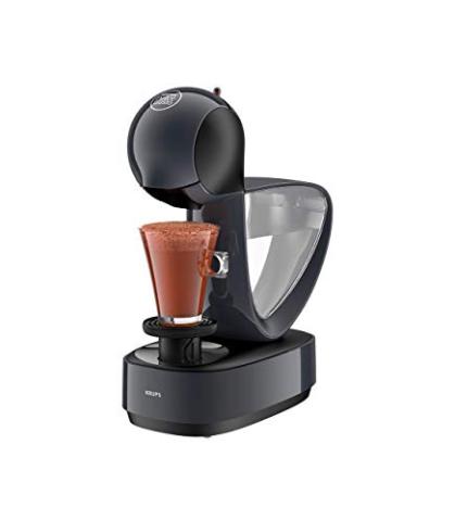 Krups Nescafé Dolce Gusto Infinissima KP173B Capsule Cafetière pour boissons chaudes et froides, pression de pompe 15 bar, dosage d'eau manuel, réservoir d'eau 1,2 l, arrêt automatique, gris cosmic
