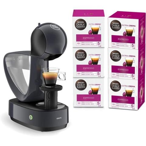 KRUPS Nescafe Dolce Gusto Infinissima Machine a Cafe, Design Multi-Boissons, Grand Reservoir XL Amovible, Pression 15 bars, M