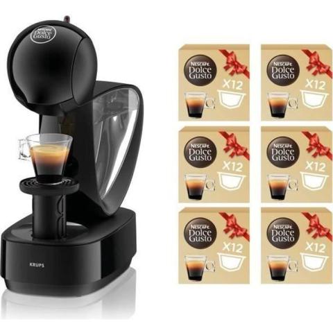KRUPS Nescafé Dolce Gusto Infinissima Noir + 6 boites de café bio, Offre antigaspillage YY5056FD KRUPS Nescafé Dolce Gusto Infinissima Noir + 6 boites de café bio, Offre antigaspillage YY5056FD