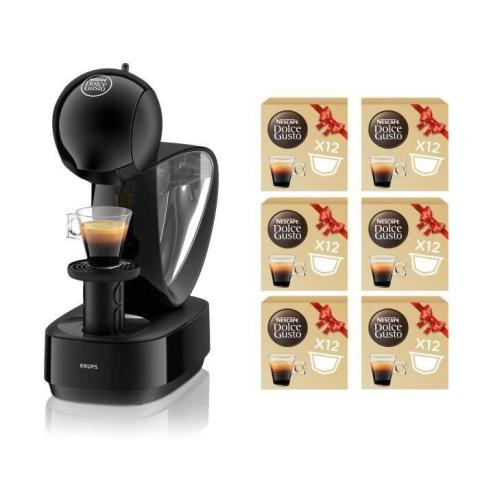 KRUPS Nescafé Dolce Gusto Infinissima YY5056FD Noir + 6 boites de café bio, Offre antigaspillage KRUPS Nescafé Dolce Gusto Infinissima YY5056FD Noir + 6 boites de café bio, Offre antigaspillage