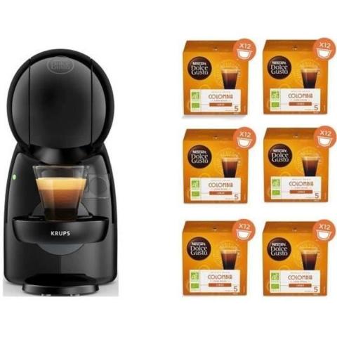 KRUPS Nescafé Dolce Gusto Machine à café + 6 boites de capsules de café, Compact, Pression 15 bars, Mode éco, Piccolo XS YY4511FD KRUPS Nescafé Dolce Gusto Machine à café + 6 boites de capsules de café, Compact, Pression 15 bars, Mode éco, Piccolo XS YY4511FD
