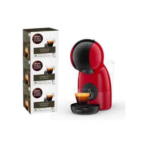 KRUPS Nescafé Dolce Gusto Machine a café YY4580FD + 3 boites de café espresso, 15 bars, Cafetiere capsules, Compact, Piccolo, KRUPS Nescafé Dolce Gusto Machine a café YY4580FD + 3 boites de café espresso, 15 bars, Cafetiere capsules, Compact, Piccolo,
