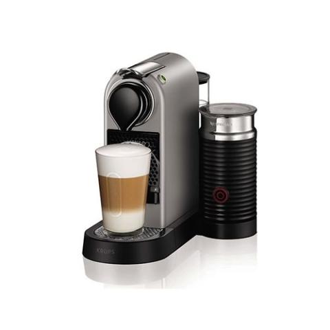 Krups Nespresso CitiZ & Milk XN 760B - Machine à café avec buse vapeur "Cappuccino" - 19 bar - argent Krups Nespresso CitiZ & Milk XN 760B - Machine à café avec buse vapeur "Cappuccino" - 19 bar - argent