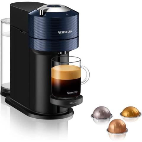 KRUPS Nespresso Vertuo Next Machine a cafe capsule, Technologie Centrifusion, Reservoir 1.1 L, Cafetiere Espresso, 5 tailles KRUPS Nespresso Vertuo Next Machine a cafe capsule, Technologie Centrifusion, Reservoir 1.1 L, Cafetiere Espresso, 5 tailles