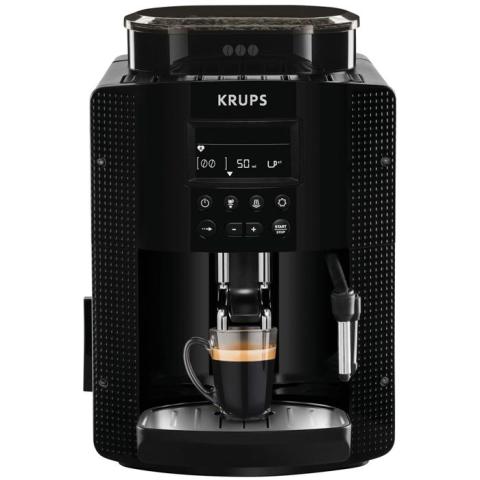 Krups Roma EA81M8 Cafetière expresso superautomatique, 1,7 L, 3 niveaux de température, 3 textures de broyage, noir - EA81P070 Krups Roma EA81M8 Cafetière expresso superautomatique, 1,7 L, 3 niveaux de température, 3 textures de broyage, noir - EA81P070