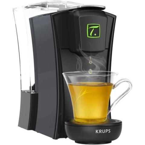 Krups Spécial T Machine à Thé Mini T Théière Electrique à Capsules Noir YY4121FD