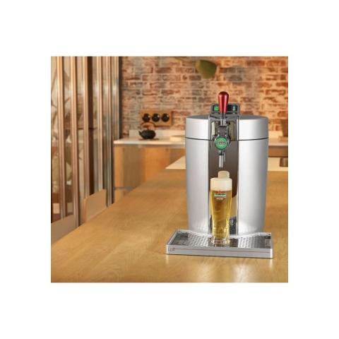 Krups Tireuse à bière Compatible fûts 5 L Chrome