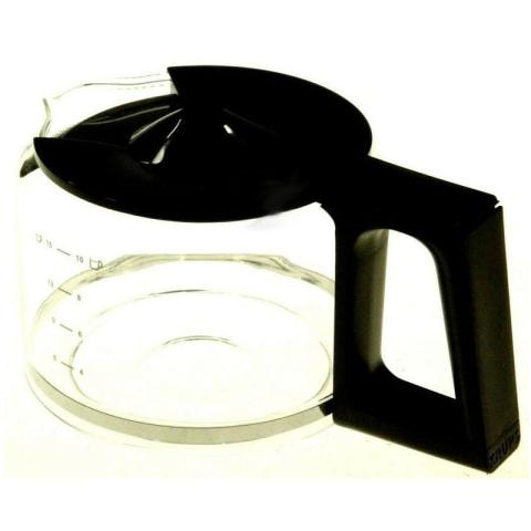 Krups - verseuse avec couvercle noir pour cafetière