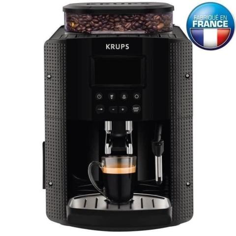 Krups YY8135FD Machine à Café Automatique Broyeur Grains Essential Ecran LCD Cafetière Café Pression 15 Bars