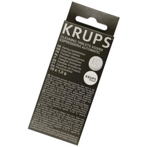 Lot de 10 pastilles nettoyantes pour cafetière et expresso KRUPS, ROWENTA, MAGIMIX - Blanc - Garantie 2 ans