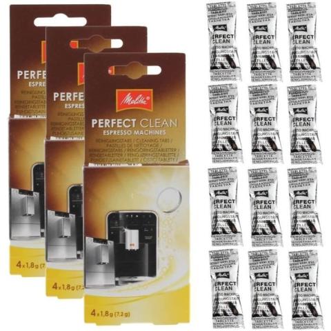 Lot de 12 tablettes 1 8 g pour machines à café automatique Melitta 6762481*3 Lot de 12 tablettes 1 8 g pour machines à café automatique Melitta 6762481*3