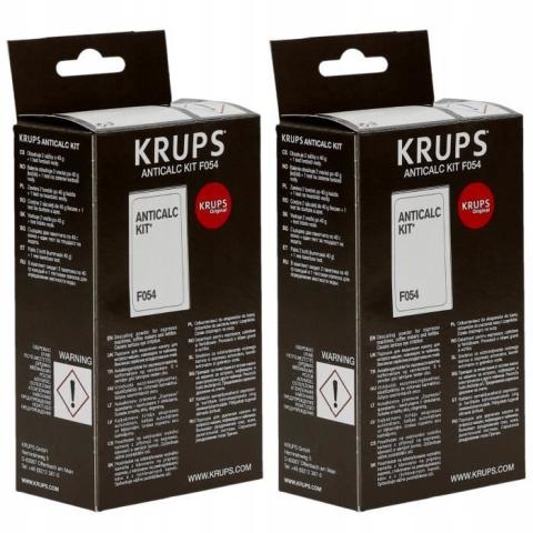Lot de 2 KRUPS ANTICALC KIT F054 Détartrant dorigine Lot de 2 KRUPS ANTICALC KIT F054 Détartrant dorigine