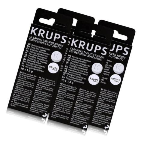 Lot de 4 boîtes de pastilles détergentes - Accessoires et entretien - SEB, KRUPS (128358) Lot de 4 boîtes de pastilles détergentes - Accessoires et entretien - SEB, KRUPS (128358)