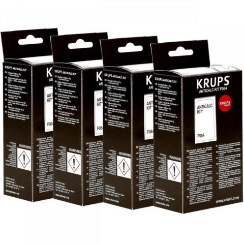 Lot de 4 KRUPS ANTICALC KIT F054 Détartrant d'origine Lot de 4 KRUPS ANTICALC KIT F054 Détartrant d'origine