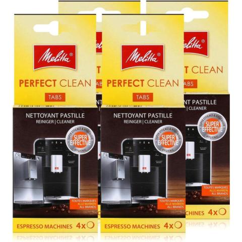 Lot de 4 pastilles detartrantes (4 x 1,8g) pour Cafetiere Melitta 6762481