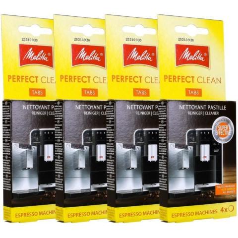 Lot de 4 pastilles de nettoyage (1 jeu est 4x1,8g) Melitta Perfect Clean