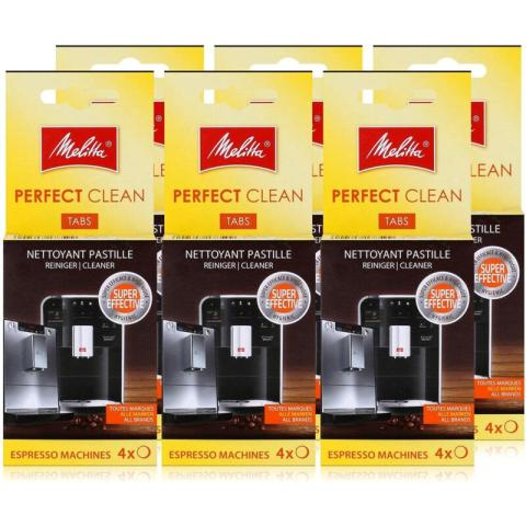 Lot de 6 pastilles détartrantes (4 x 1,8g) pour Cafetière Melitta 6762481 Lot de 6 pastilles détartrantes (4 x 1,8g) pour Cafetière Melitta 6762481