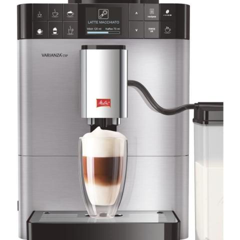 Machine à Café Automatique Melitta Varianza CSP Inox F580-100 - 15 bar - 10 Boissons - Écran HD