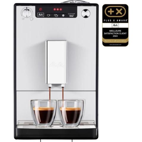 Machine à café broyeur à grain - Melitta - Solo - Argent Machine à café broyeur à grain - Melitta - Solo - Argent