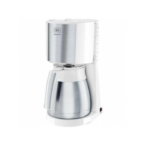 Machine A Cafe - Cafetiere Electrique  Melitta Enjoy Top Therm Blanc/inox - Aromaselector - 15 Tasses - Filtre