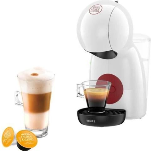 Machine à café Dolce Gusto KRUPS Piccolo XS KP1A31P16- Blanc - Réservoir 0,8 L - Porte-capsule intuitif Machine à café Dolce Gusto KRUPS Piccolo XS KP1A31P16- Blanc - Réservoir 0,8 L - Porte-capsule intuitif