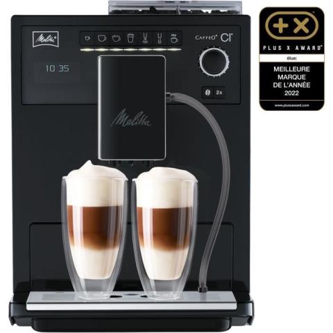 Machine à café espresso CI MELLITA E970-003 - Pure Black - 4 intensités de café - 3 réglages possibles du moulin conique en acier Machine à café espresso CI MELLITA E970-003 - Pure Black - 4 intensités de café - 3 réglages possibles du moulin conique en acier