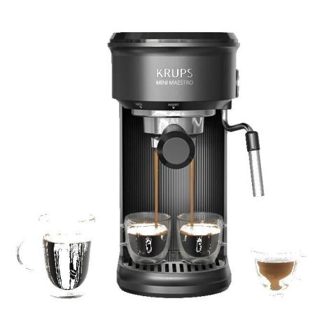 Machine à café espresso - KRUPS - Mini Maestro XP3508E0 - 20 bars - Réservoir 0 6 L - Ultra-compacte Machine à café espresso - KRUPS - Mini Maestro XP3508E0 - 20 bars - Réservoir 0 6 L - Ultra-compacte