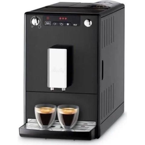 Machine à café à grains espresso broyeur automatique MELITTA ultra compact - E950-544 - Noir Mat Machine à café à grains espresso broyeur automatique MELITTA ultra compact - E950-544 - Noir Mat