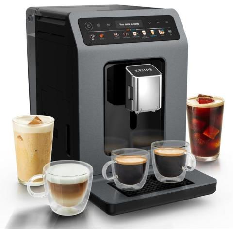 Machine à café - KRUPS - EA898GF0 - 18 recettes - Cold Brew Aroma - 15 bars Machine à café - KRUPS - EA898GF0 - 18 recettes - Cold Brew Aroma - 15 bars