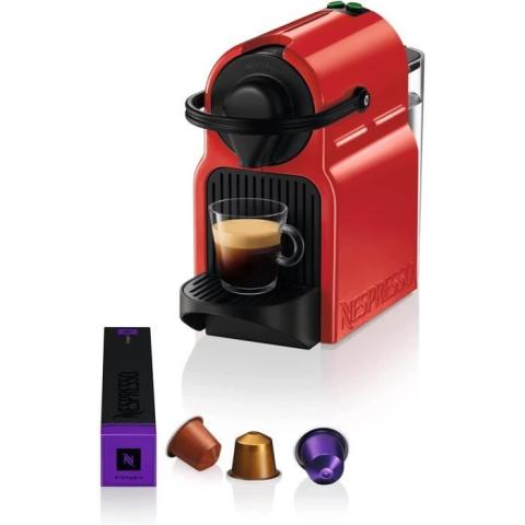 Machine à café - Krups - Inissia - Rouge - 0.7L - Compatible Nespresso Machine à café - Krups - Inissia - Rouge - 0.7L - Compatible Nespresso