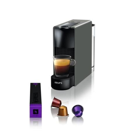 Machine à café - KRUPS - Nespresso Essenza Mini - Gris Intense - 19 bar - 06L Machine à café - KRUPS - Nespresso Essenza Mini - Gris Intense - 19 bar - 06L