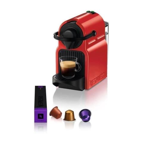Machine à café KRUPS NESPRESSO INISSIA Rouge Cafetière à capsules Espresso YY1531FD Machine à café KRUPS NESPRESSO INISSIA Rouge Cafetière à capsules Espresso YY1531FD