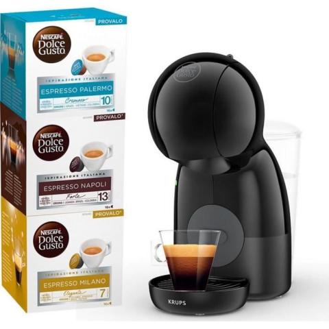 Machine à café - KRUPS - YY4951FD - Piccolo XS - Noir - 15 bar - Capsules Machine à café - KRUPS - YY4951FD - Piccolo XS - Noir - 15 bar - Capsules