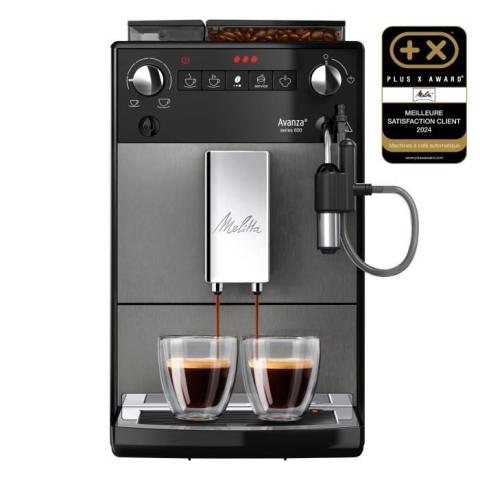 Machine à café - MELITTA - Avanza F270-100 - Réservoir deau 1 5 L - Réservoir à grains 250 g - 1450 W - Gris titanium Machine à café - MELITTA - Avanza F270-100 - Réservoir deau 1 5 L - Réservoir à grains 250 g - 1450 W - Gris titanium