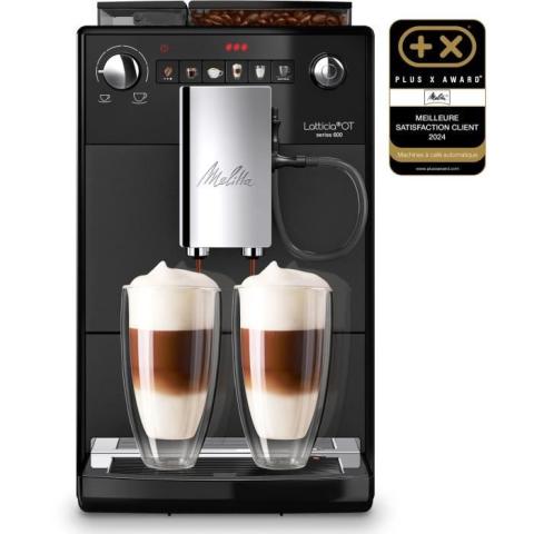 Machine à café - MELITTA - Latticia OT - Réservoir d'eau 1,5 L - Réservoir à grains 250 g - 1450 W - Noir mat Machine à café - MELITTA - Latticia OT - Réservoir d'eau 1,5 L - Réservoir à grains 250 g - 1450 W - Noir mat