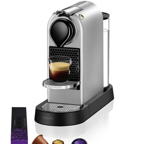 Machine à Café Nespresso Krups Citiz Argent Cafetière à Capsules YY4118FD Machine à Café Nespresso Krups Citiz Argent Cafetière à Capsules YY4118FD